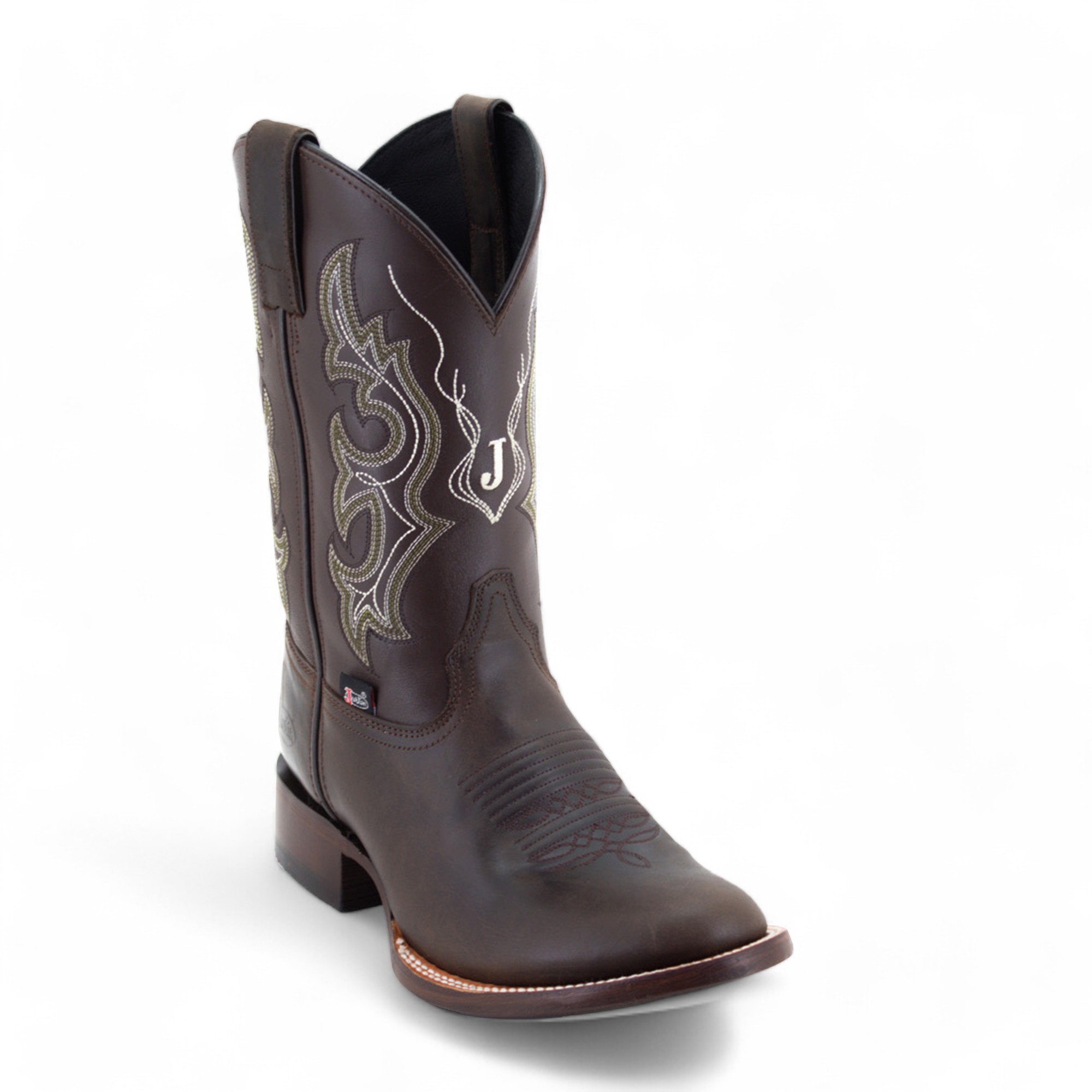 Botas Vaqueras Justin Hombre Crazy West Piel Jb5571 Café Crazy 28 Mx