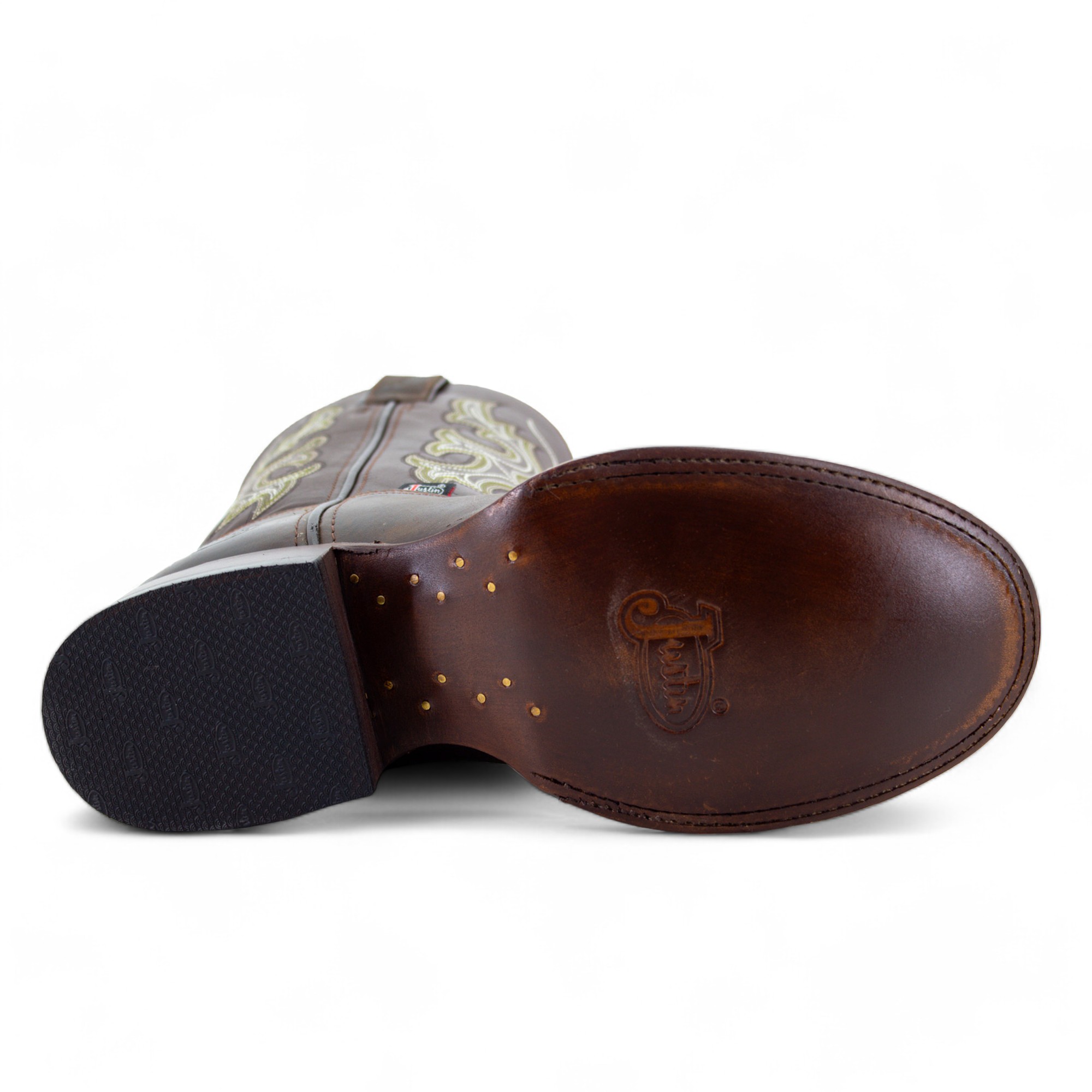 Botas Vaqueras Justin Hombre Crazy West Piel Jb5571 Café Crazy 29 Mx