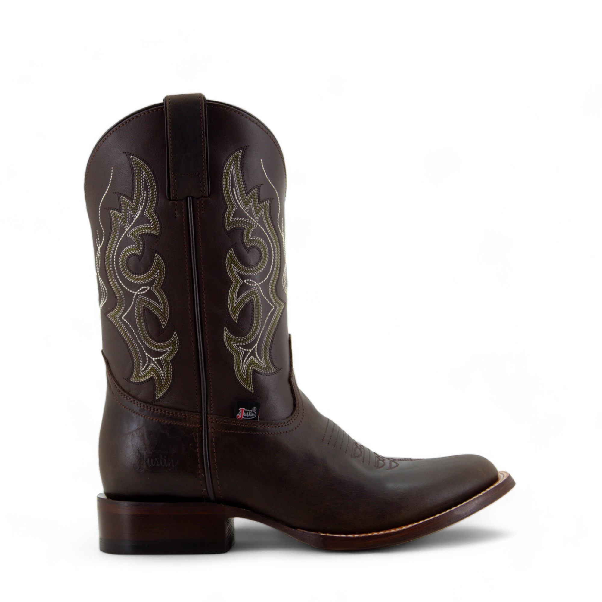 Botas Vaqueras Justin Hombre Crazy West Piel Jb5571 Café Crazy 28 Mx