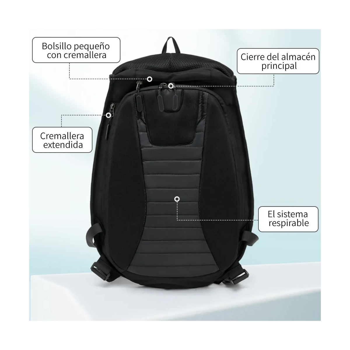Mochila Impermeable De Fibra De Carbono De 30-48l Para Moto