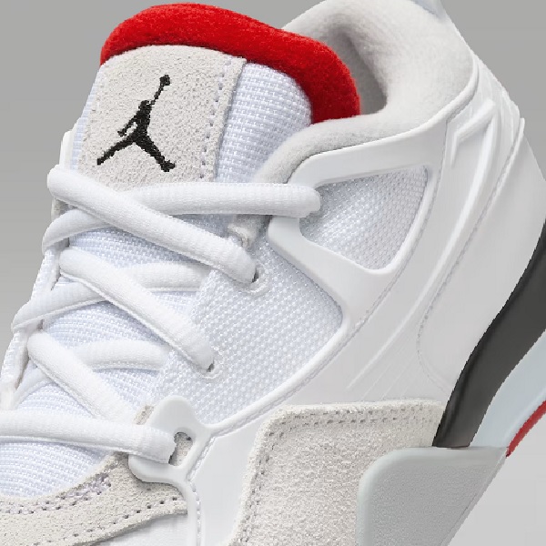 Tenis Jordan 4 RM Blanco/rojo Niños Tallas #16.5 al #21