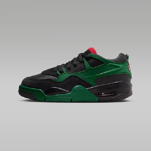 Tenis Air Jordan 4 RM Negro/verde Mujer Tallas #22.5 al #25