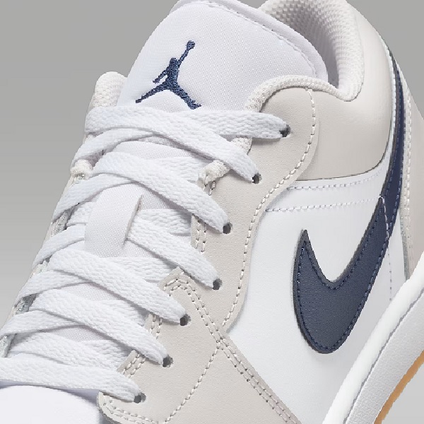 Tenis Air Jordan 1 Low Blanco/gris/azul Hombre Tallas #25 al #29.5
