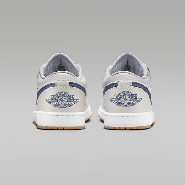 Tenis Air Jordan 1 Low Blanco/gris/azul Hombre Tallas #25 al #29.5