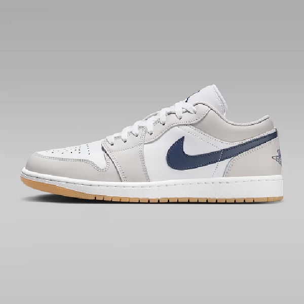 Tenis Air Jordan 1 Low Blanco/gris/azul Hombre Tallas #25 al #29.5