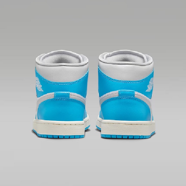 Tenis Air Jordan 1 Mid Azul/blanco Mujer Tallas #23.5 al #25.5