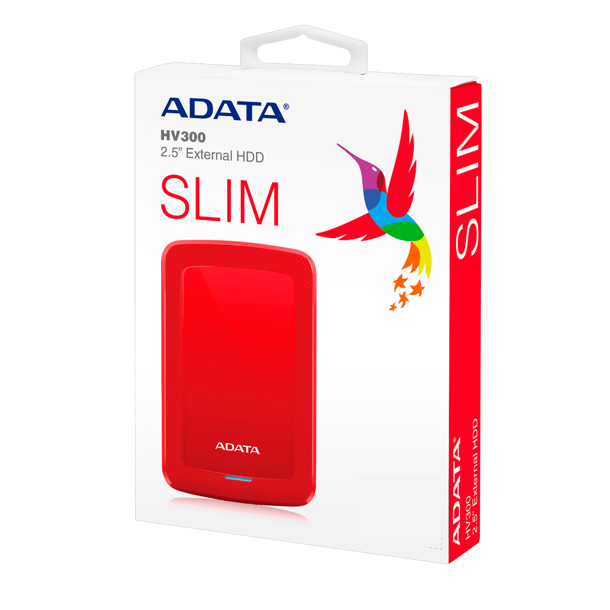 Disco Duro Externo Adata   HV300 1TB 3.1 Rojo (AHV300-1TU31-CRD)