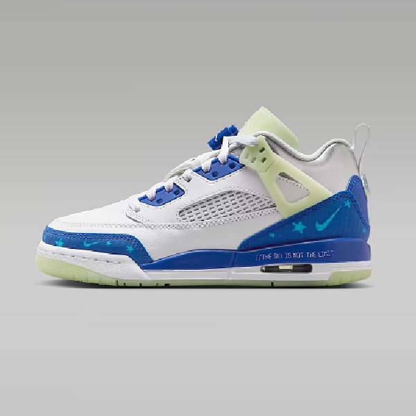 Tenis Jordan Spizike Low Sneaker School Blanco/azul/verde Mujer Tallas #22.5 al #25