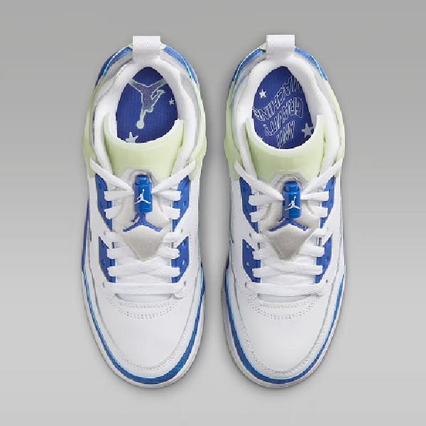 Tenis Jordan Spizike Low Sneaker School Blanco/azul/verde Mujer Tallas #22.5 al #25