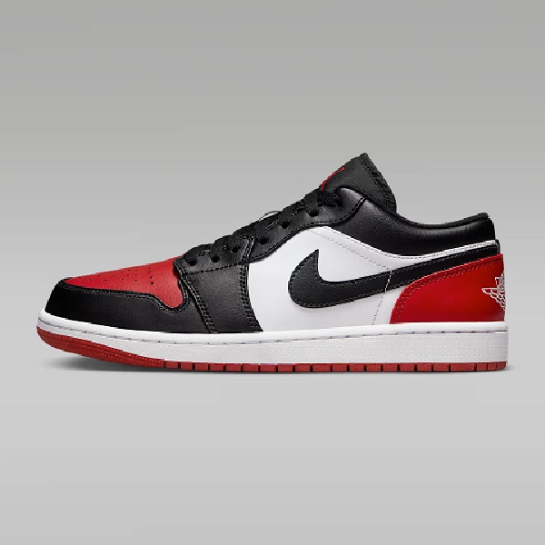 Tenis Air Jordan 1 Low Negro/blanco/rojo Mujer Tallas #22.5 al #24.5
