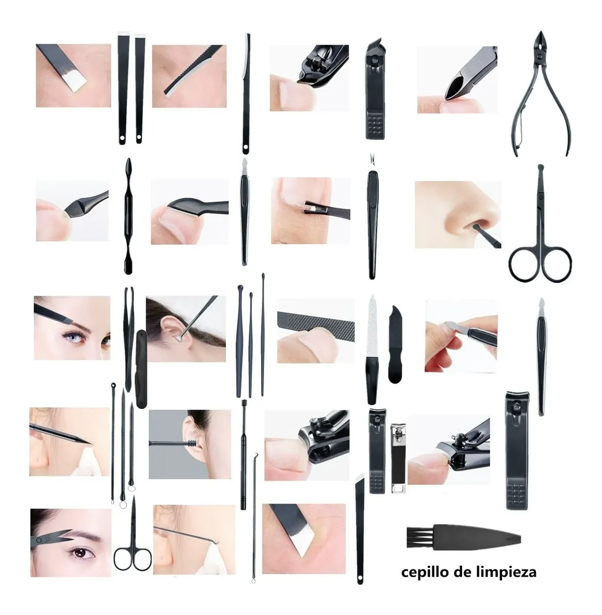 Kit Pedicure Profesional Corta Cuticulas Kit De Manicure