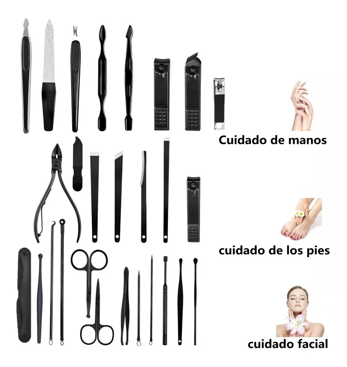 Kit Pedicure Profesional Corta Cuticulas Kit De Manicure