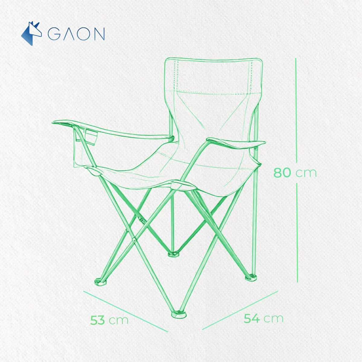 Silla Playera Plegable Portatil Para Exteriores Camping Gaon