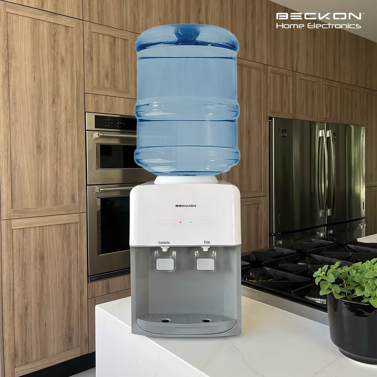 Dispensador De Agua Garrafón Beckon Despachador De Mesa Termoeléctrico 2 Funciones Enfriador Calentador De Agua 2 Tomas Para Garrafón De Hasta 20l 127v Water Dispenser