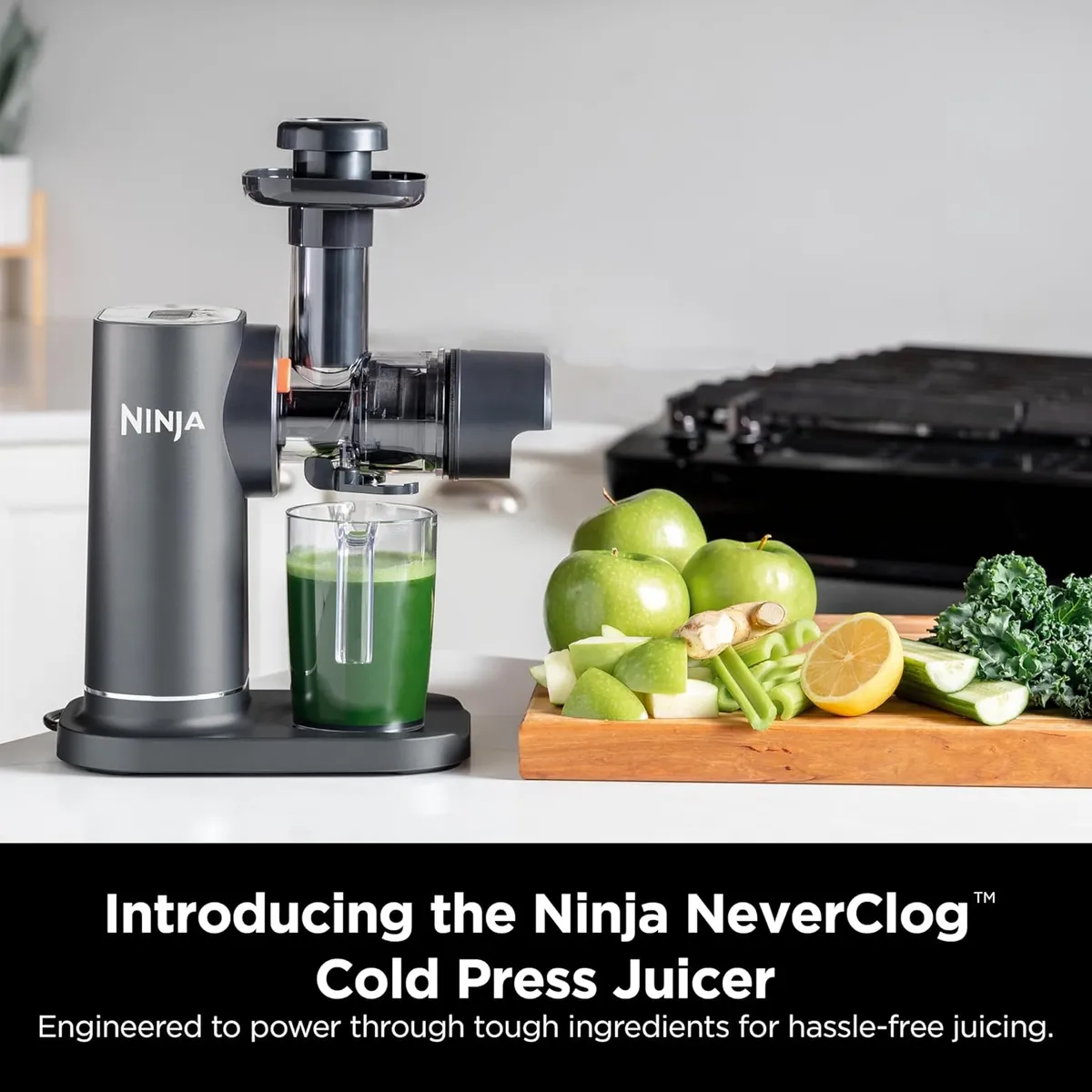 Extractor Y Exprimidor De Jugos Ninja Jc151 Neverclog Gris Oscuro.