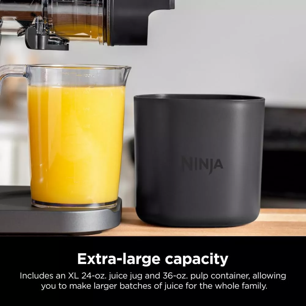 Extractor Y Exprimidor De Jugos Ninja Jc151 Neverclog Gris Oscuro.