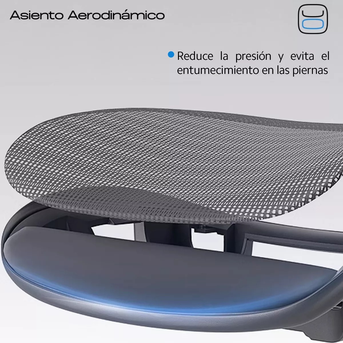 Silla Ergonómica De Oficina Soporte Lumbar 135° Ouo T70 Lite Color Alulitenegro Material Del Tapizado Malla