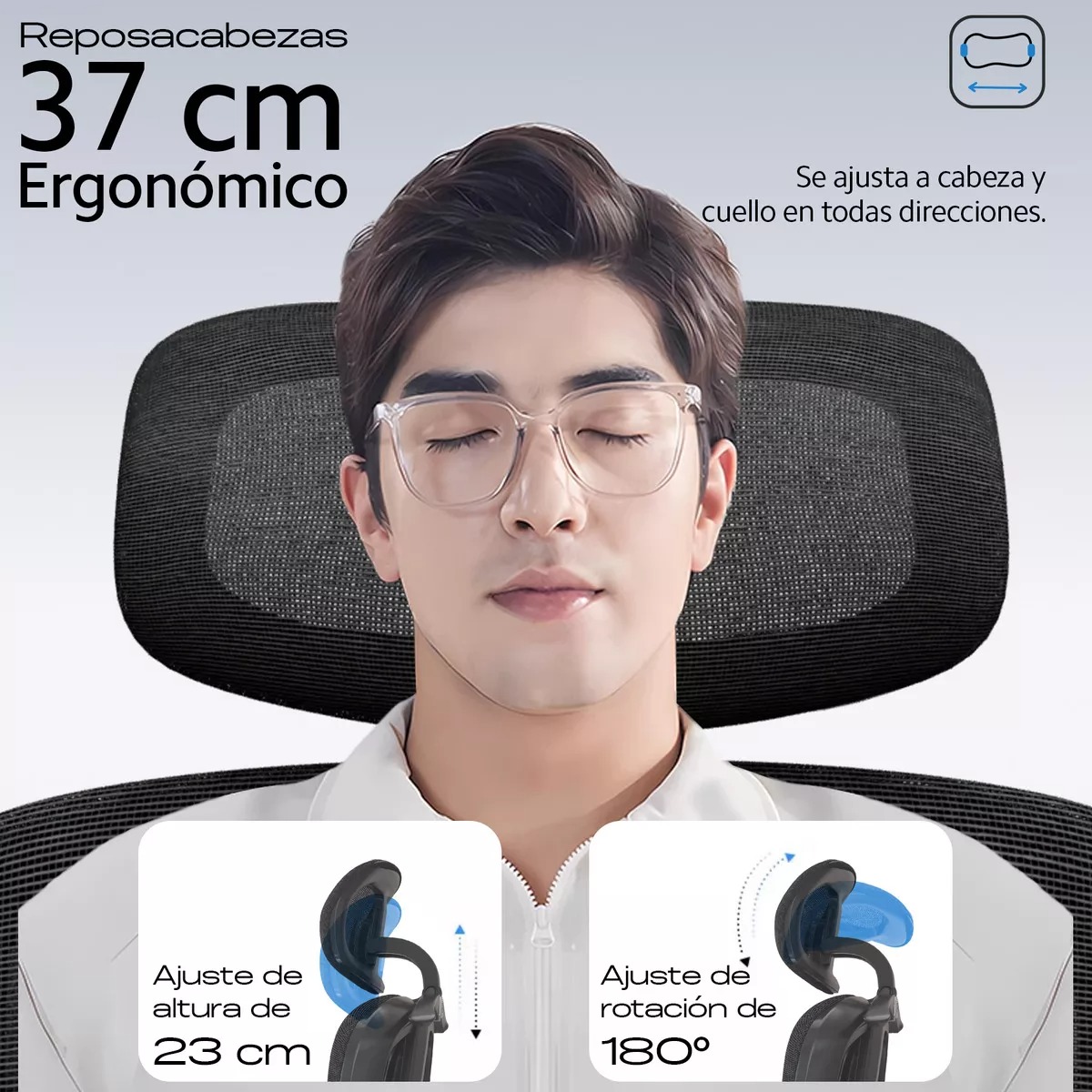 Silla Ergonómica De Oficina Soporte Lumbar 135° Ouo T70 Lite Color Alulitenegro Material Del Tapizado Malla