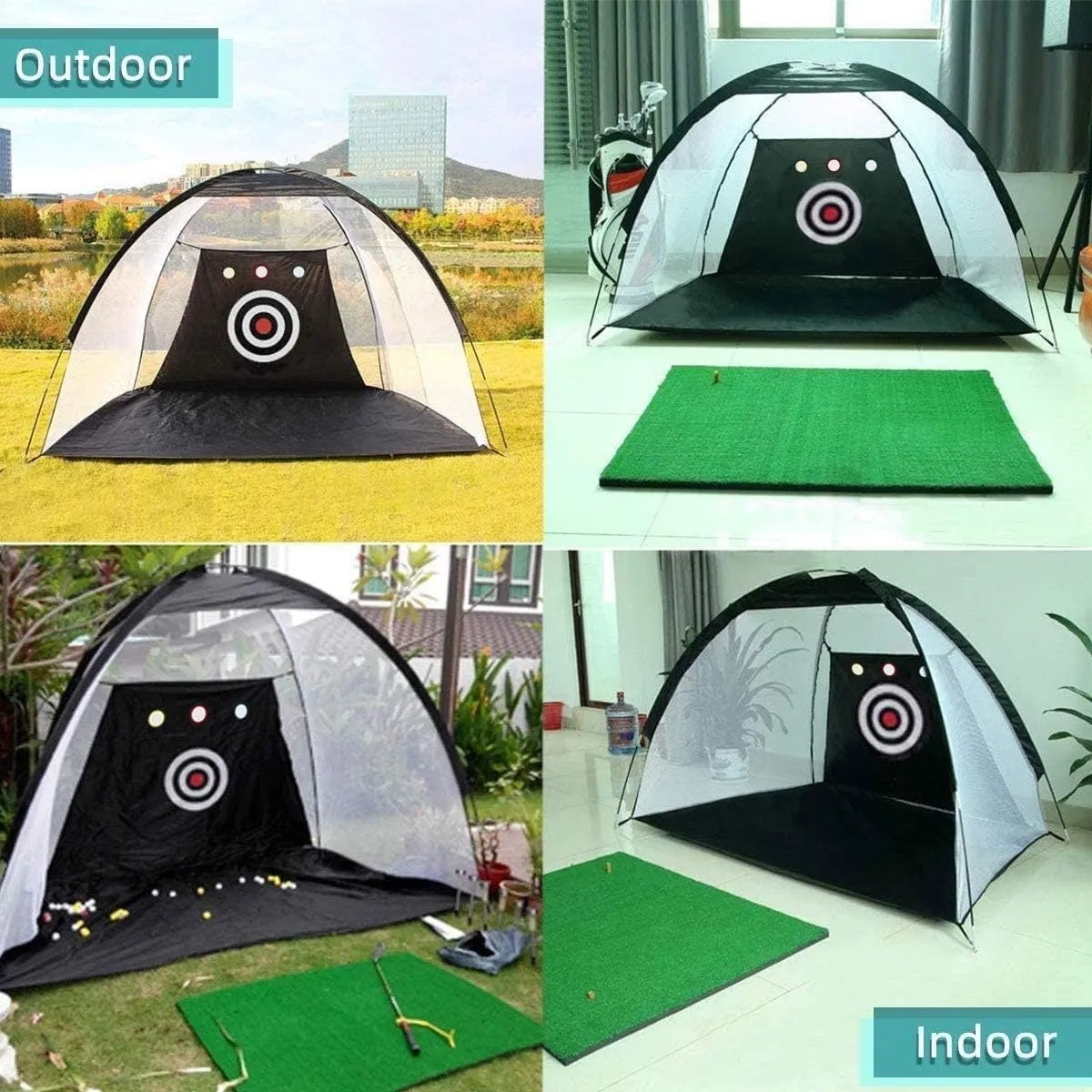 Kit De Práctica De Golf Red De Práctica 3m X 2m
