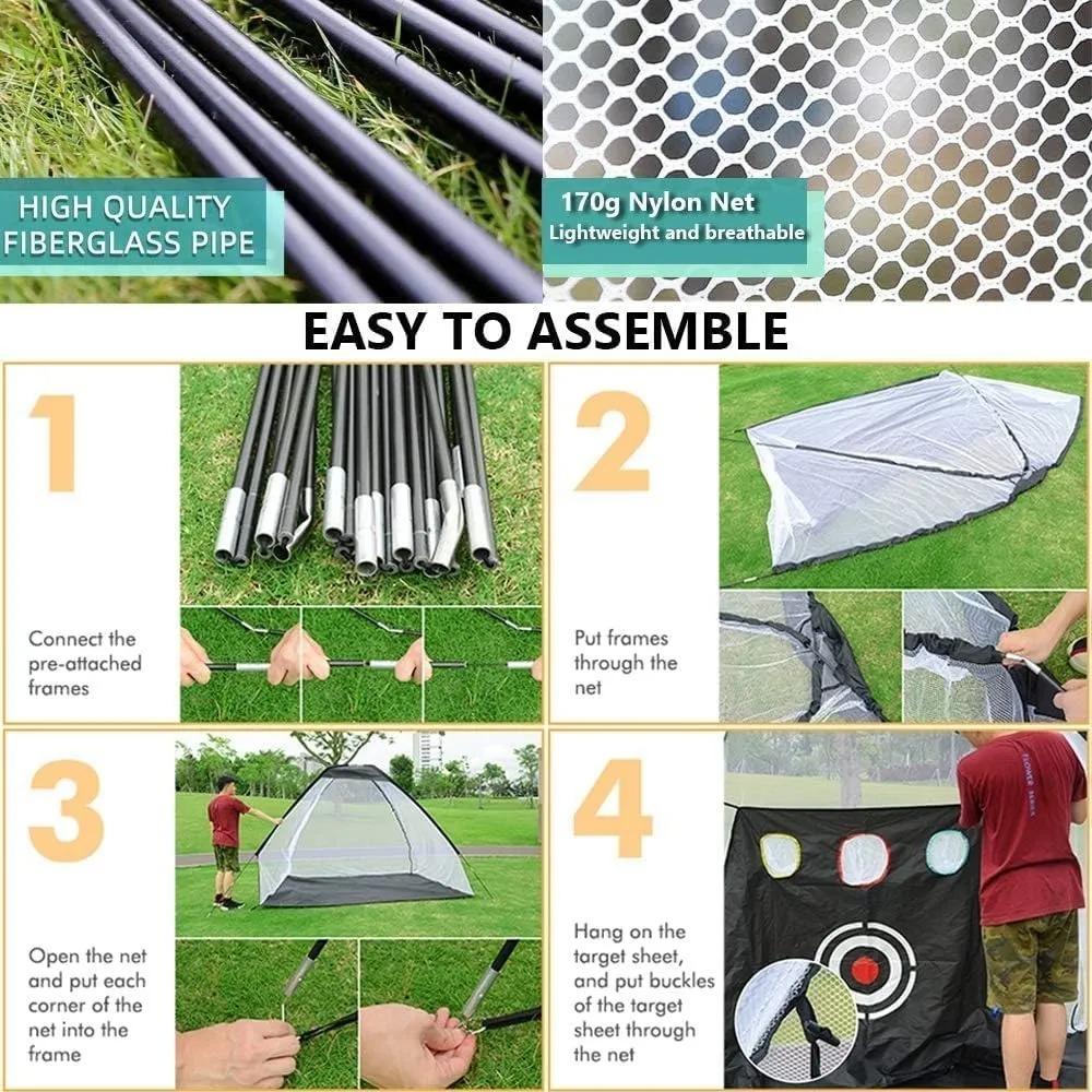 Kit De Práctica De Golf Red De Práctica 3m X 2m