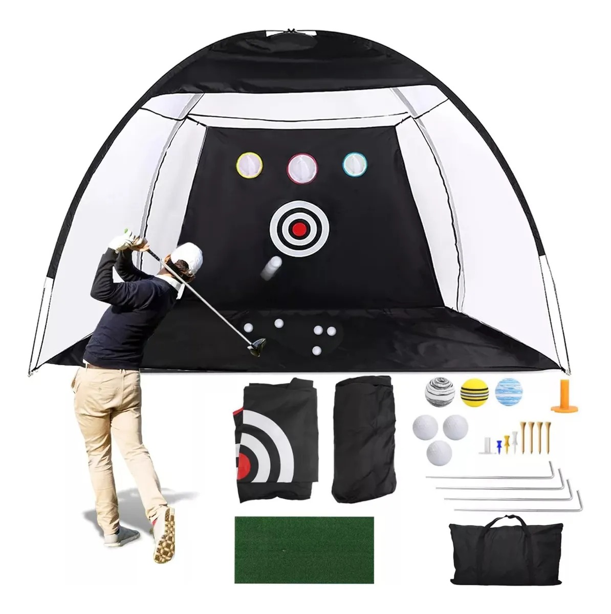 Kit De Práctica De Golf Red De Práctica 3m X 2m