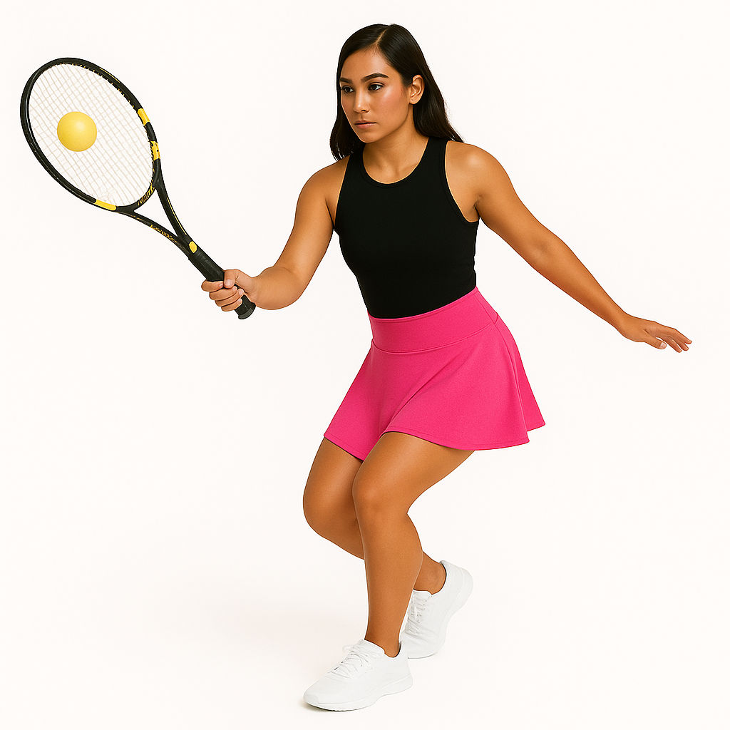 FALDA SHORT LICRA DEPORTIVA PREMIUM MUJER PARA TENIS, YOGA, FIT, GOLF, GYM, GIMNASIA, ATLETISMO, SENDERISMO, ACTIVIDADES AL AIRE LIBRE CON BOLSO INTEGRADO 2 EN 1 COLOR ROSA BARBIE