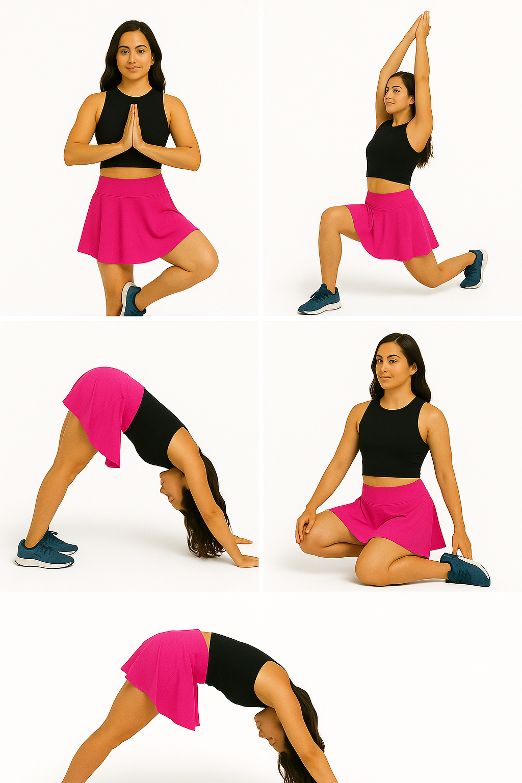 FALDA SHORT LICRA DEPORTIVA PREMIUM MUJER PARA TENIS, YOGA, FIT, GOLF, GYM, GIMNASIA, ATLETISMO, SENDERISMO, ACTIVIDADES AL AIRE LIBRE CON BOLSO INTEGRADO 2 EN 1 COLOR ROSA BARBIE