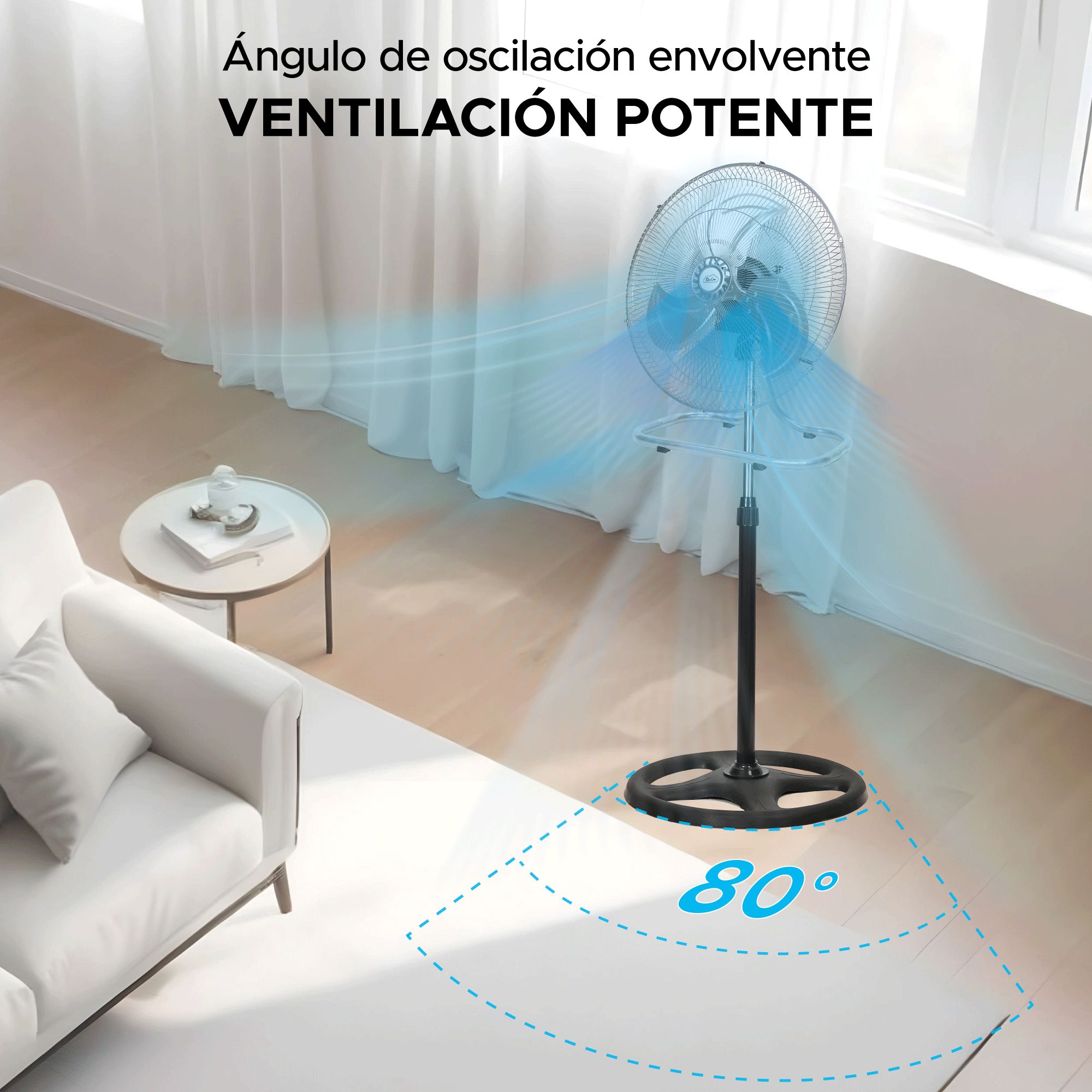 Set De 2 Ventiladores Sky Care 3 En 1 De 18 Pulgadas