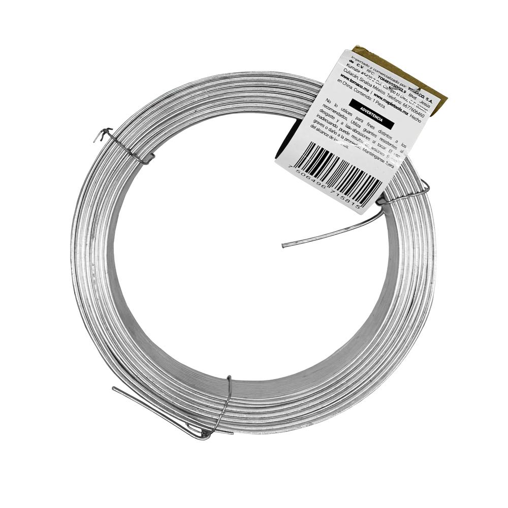5 Rollos Alambre Galvanizado Calibre 14 1kg c/u Maple Tools