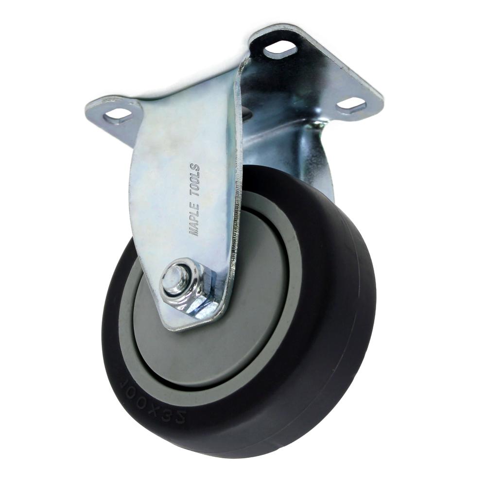 RODAJA FIJA LATEX TERMOPLASTICA 4'' 120 KG MAPLE TOOLS