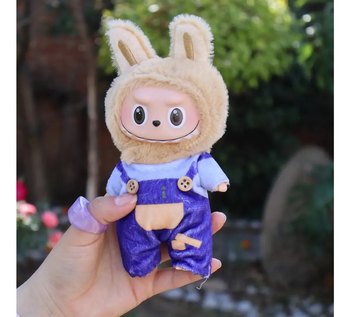figura peluche compatible con Labubu Macaroon edición especial caja sorpresa blind box 
