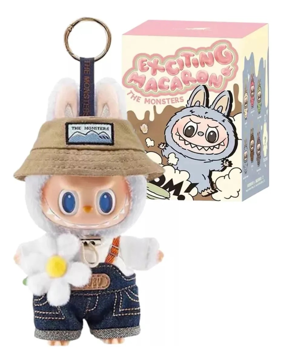 figura peluche compatible con Labubu Macaroon edición especial caja sorpresa blind box 