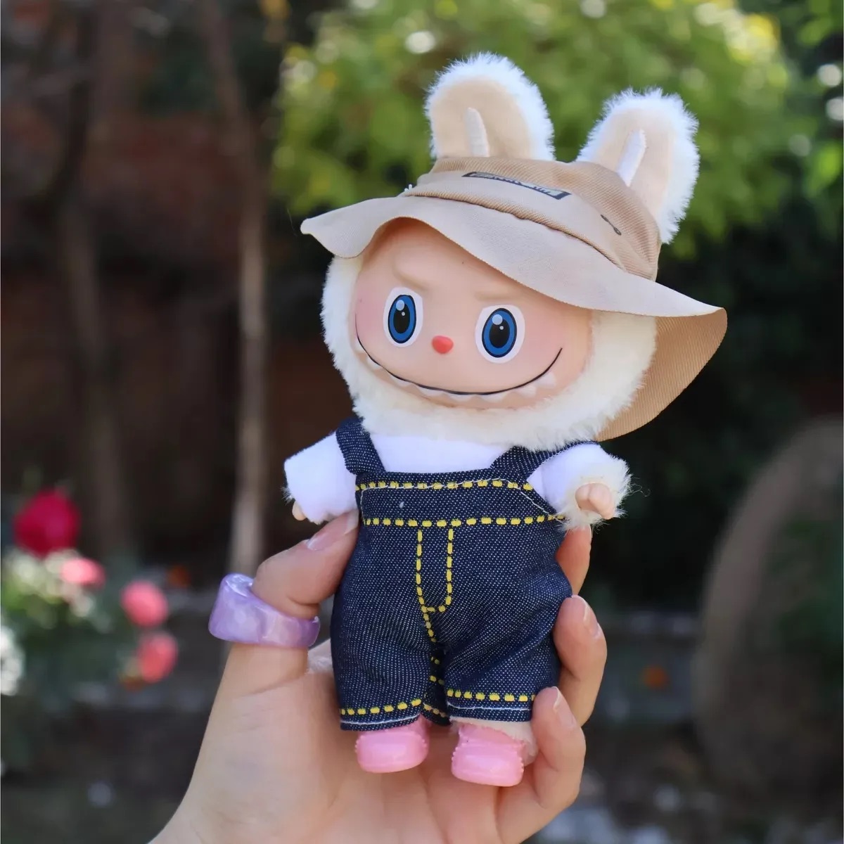 figura peluche compatible con Labubu Macaroon edición especial caja sorpresa blind box 