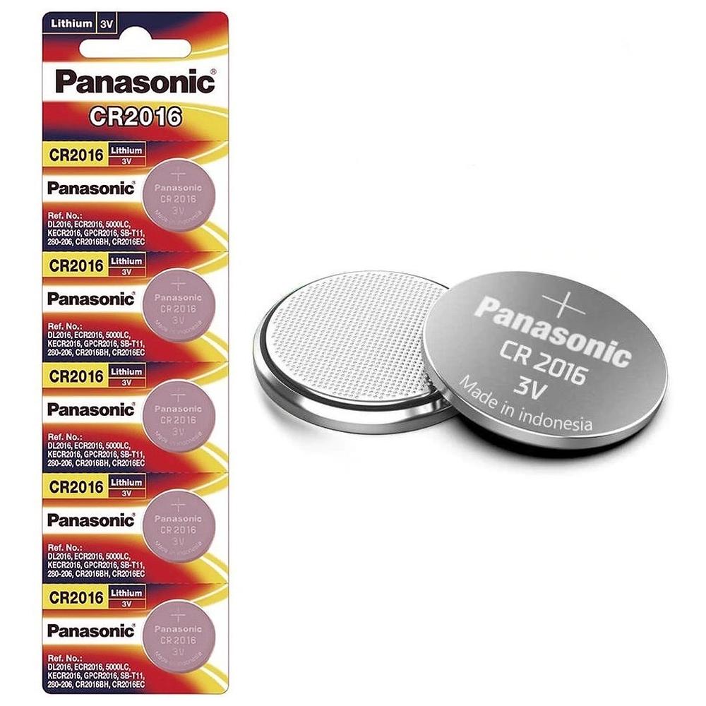 Pila Panasonic Botón Cr2016 3v Tira Con 5