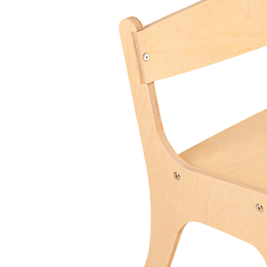 Banca Montessori de Abedul para Niños – Resistente, Cómoda y de Diseño Natural