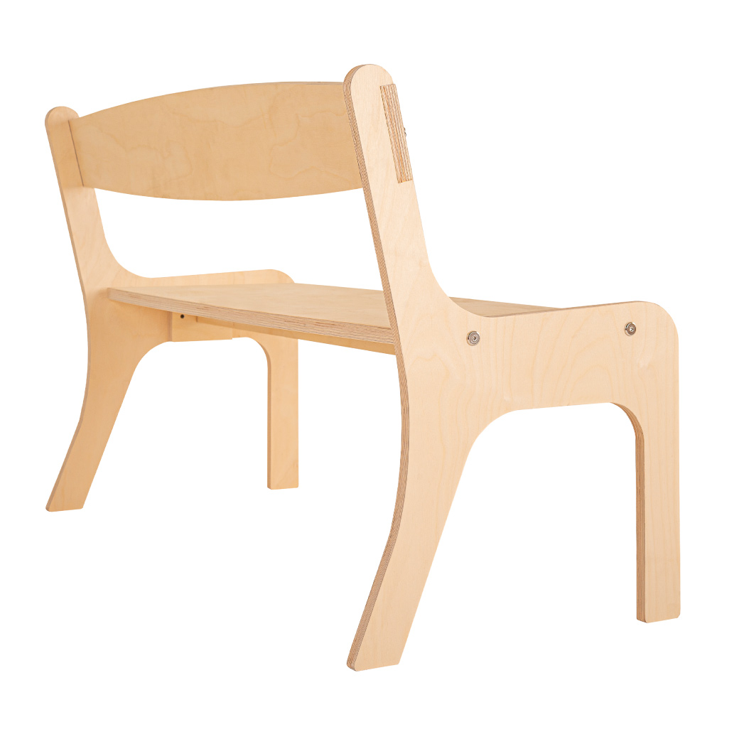 Banca Montessori de Abedul para Niños – Resistente, Cómoda y de Diseño Natural
