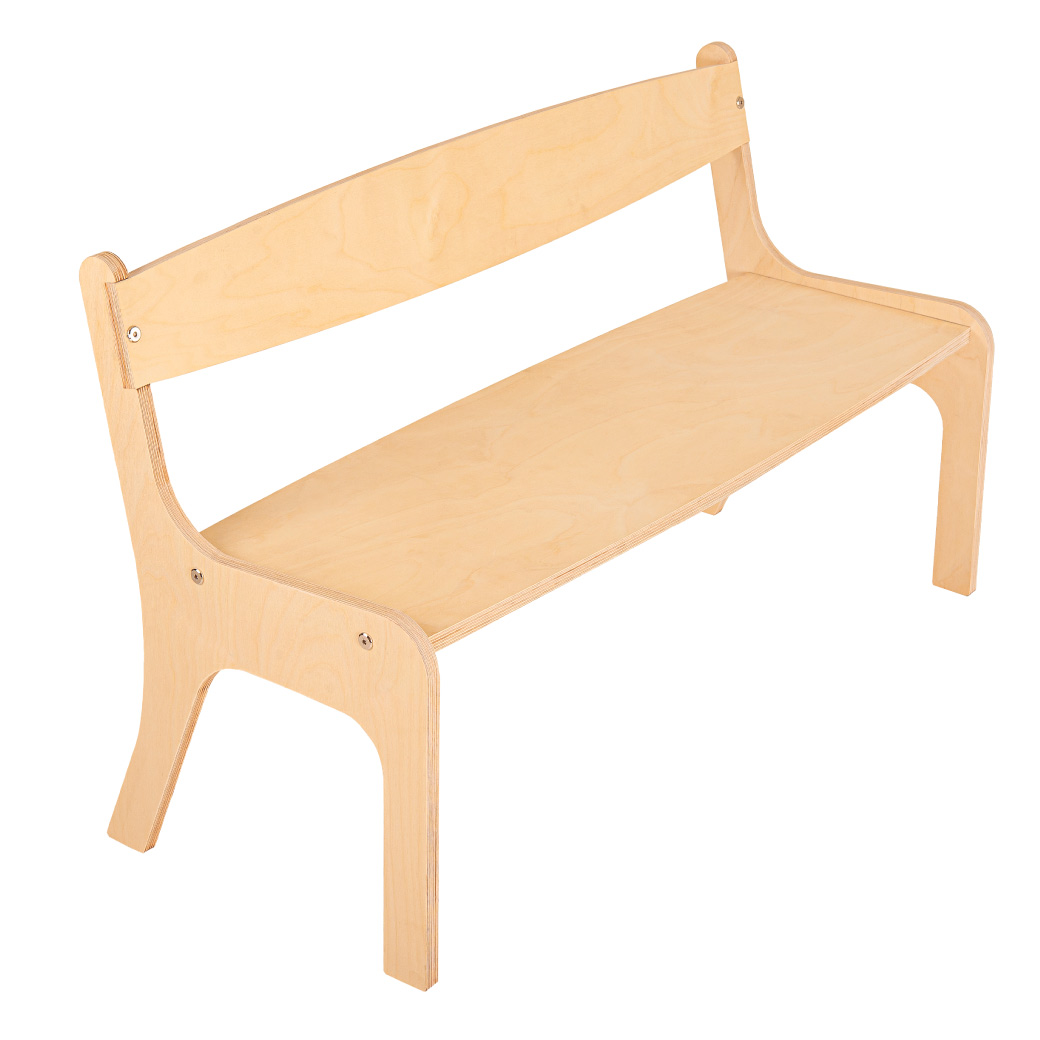 Banca Montessori de Abedul para Niños – Resistente, Cómoda y de Diseño Natural