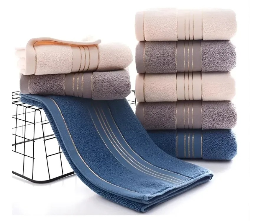 Toalla De Baño Y Manos De Algodón Puro De 34x74 Cm 4 Piezas