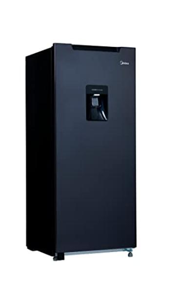 Midea MRD190CCDLSW Refrigerador Single Door Low Frost Jazz Black 7 Pies Cúbicos