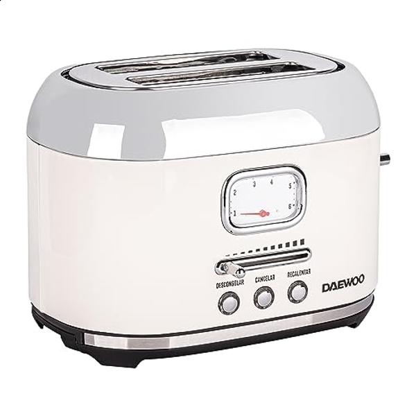 Tostador Retro Breakfast Dst-6584 Color Marfil