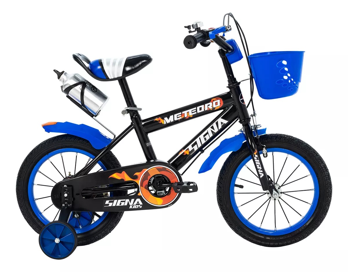 Bicicleta Infantil Deportiva Niños R14 Con Ruedas Auxiliares