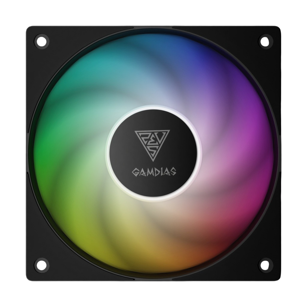 VENTILADOR GAMDIAS NOTUS M1 3X120 NEGRO ARGB NOTUS M1-1203 ARGB