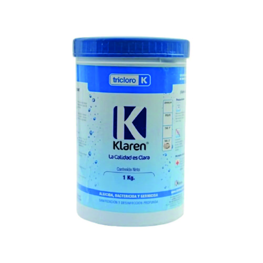 Klaren Tricloro Generador De Cloro Para Alberca 1 Kg