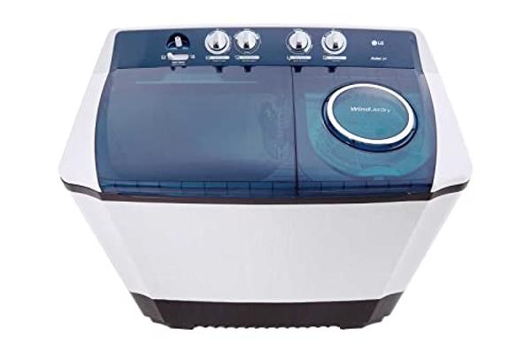 LG WP18WAR Lavadora Doble Tina, Blanco/Azul, 18 kg