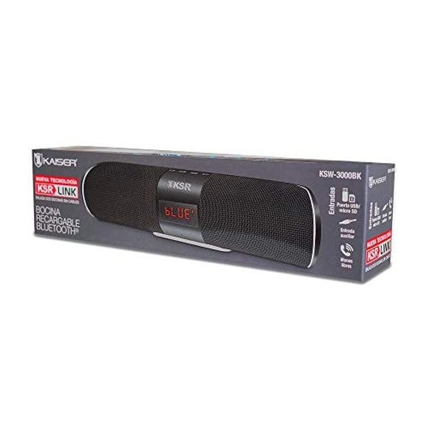 Kaiser Bocina KSR-Link Recargable con Bluetooth Color Negro