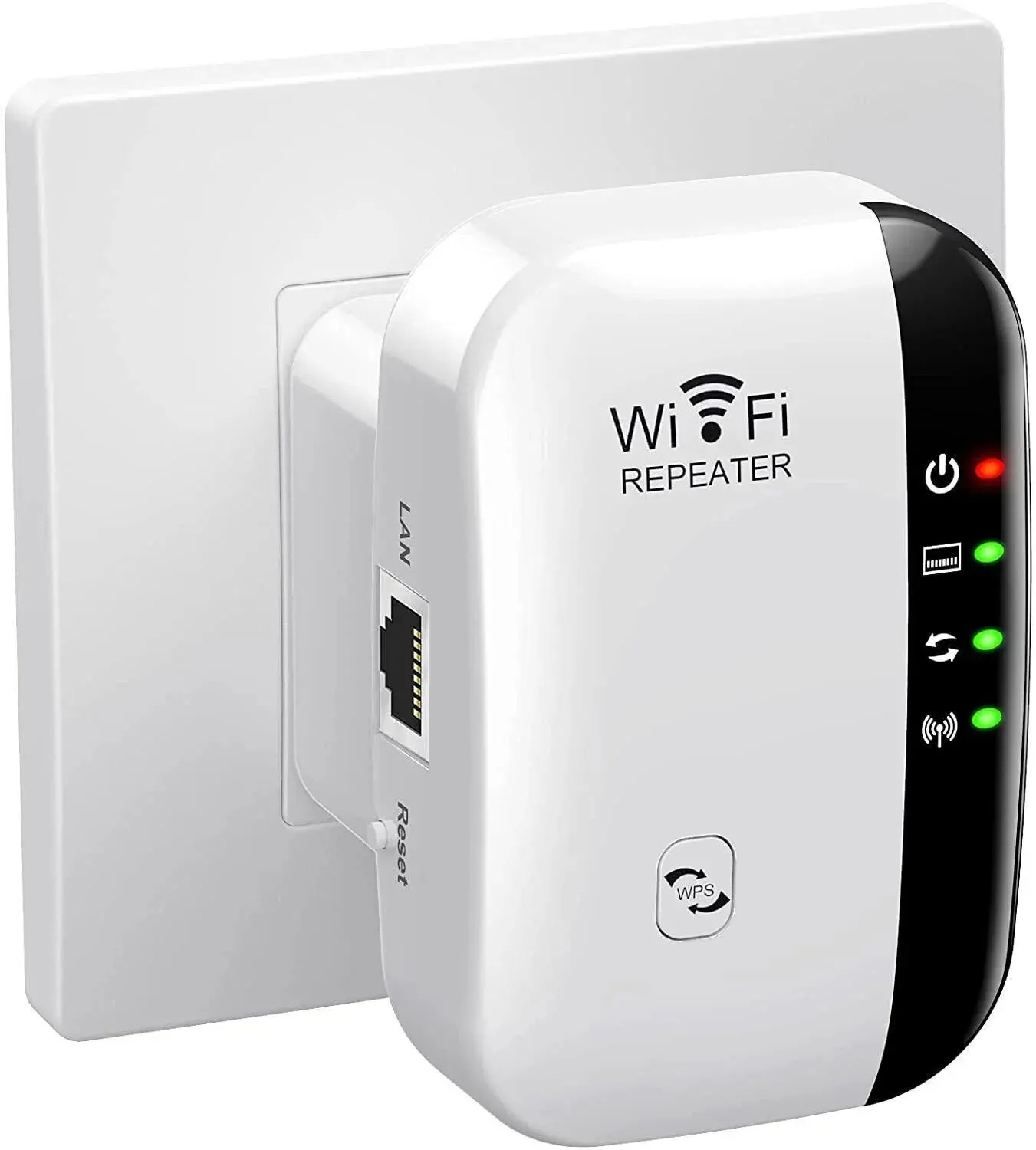 Repetidor Amplificador rj45 Wifi negro 300mbps casa negocio Inalámbrico Extensor RJ45 internet cel