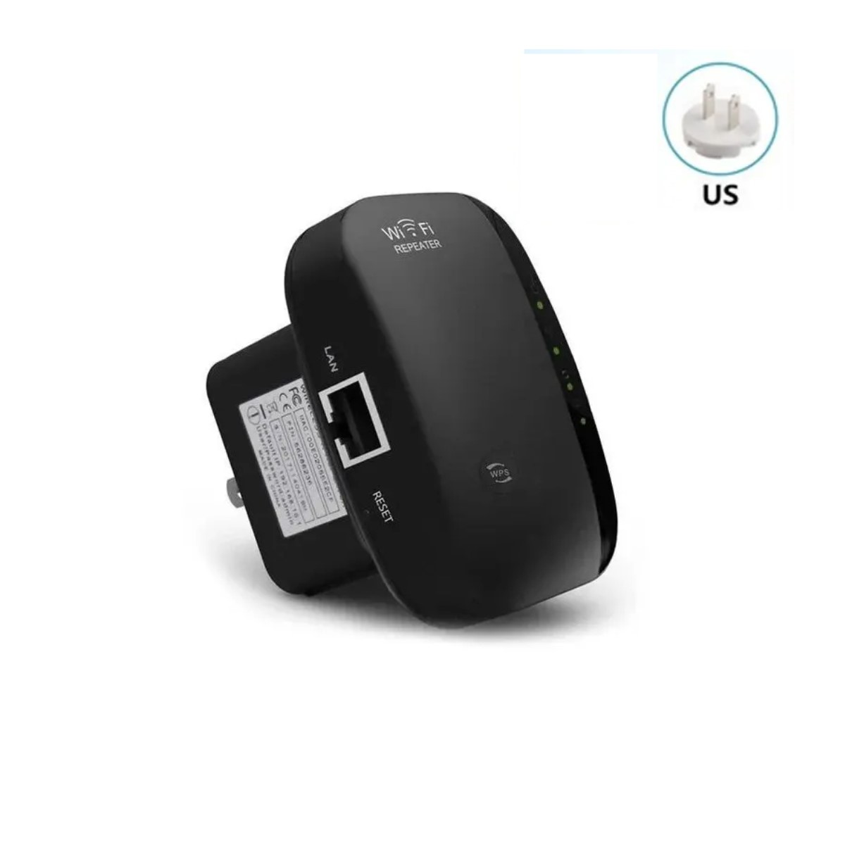 Repetidor Amplificador rj45 Wifi negro 300mbps casa negocio Inalámbrico Extensor RJ45 internet cel