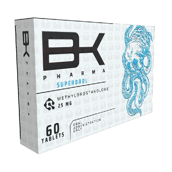 Superdrol BK Pharma Oral Metildrostanolona 25mg x 60 Tabs Masa y Definición