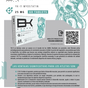 YK-11 BK Pharma Oral Myostatin 25mg x 60 Tabs Masa Muscular y Definición