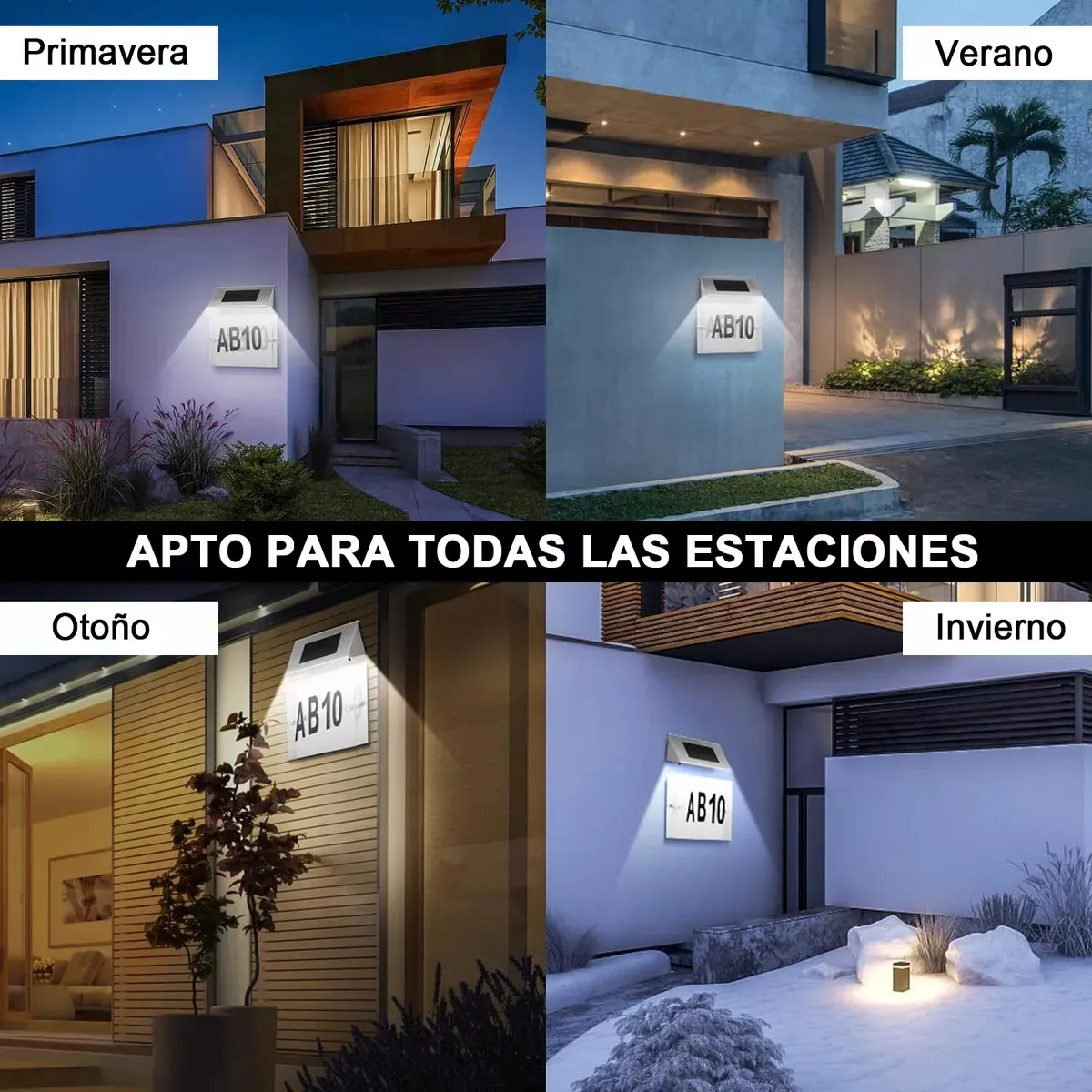 Diy Números De Casa Para Exteriores Con Luces Solares Led
